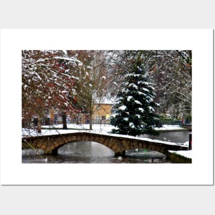 Bourton on the Water Christmas Tree Cotswolds Posters and Art